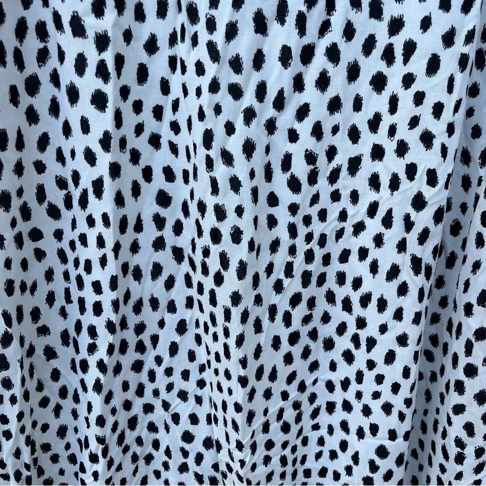 Nobody’s Child White Smudge Spot Print Selena Polka Dot Midi Dress - 12 - Picture 15 of 15